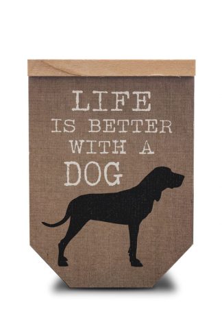 Cadre en bois motif de chien SKU-1012